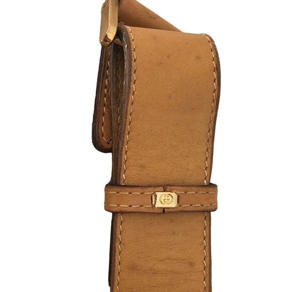 GUCCI Vintage Micro GG Monogram Shoulder Messendger Handbag Canvas Leather Trim - Picture 7 of 14